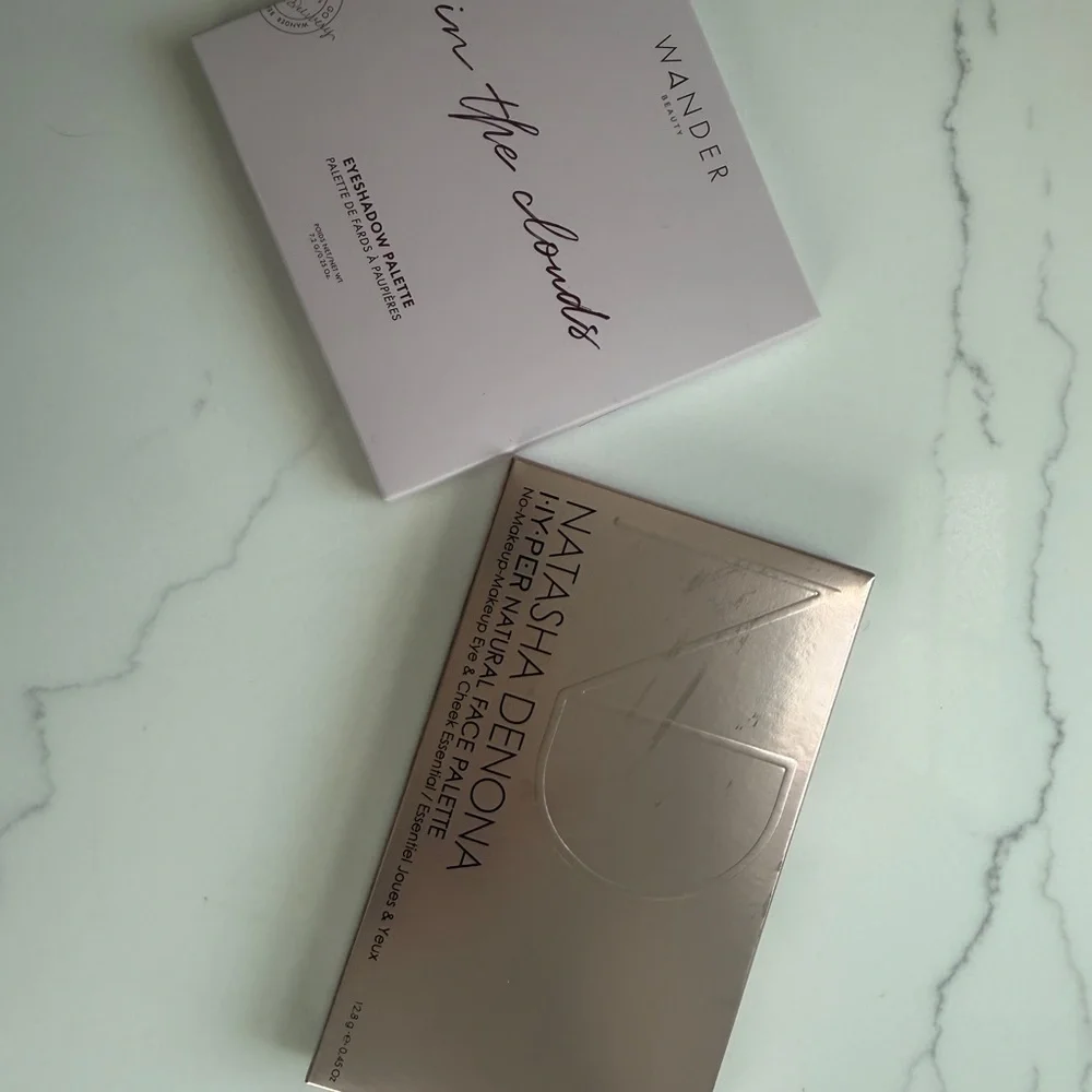 Natasha Denota and Beauty In The Clouds Eyeshadow Palette bundle - nudes/pinks